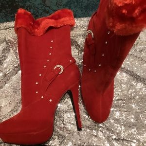 Red Exotic Boots